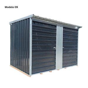 Depósito Metálico de Jardim Com Duas Portar Pivotantes - Modelo 09